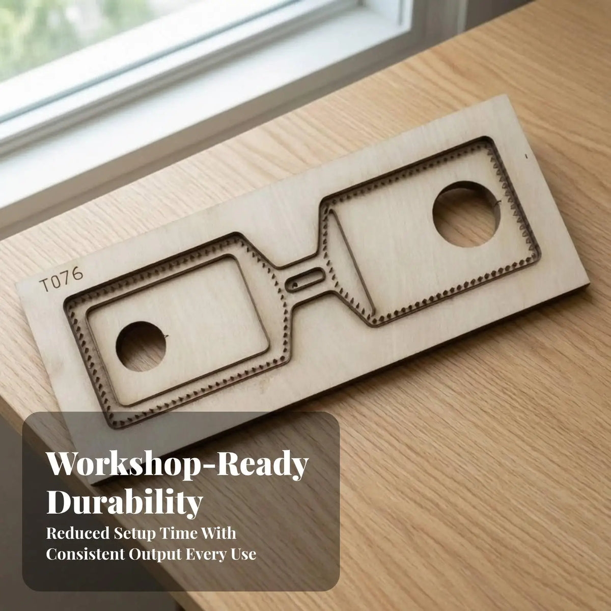 Handmade Card Holder Cutting Die | Reusable Wooden Base Design, DIY, Steel Rule Die Quake