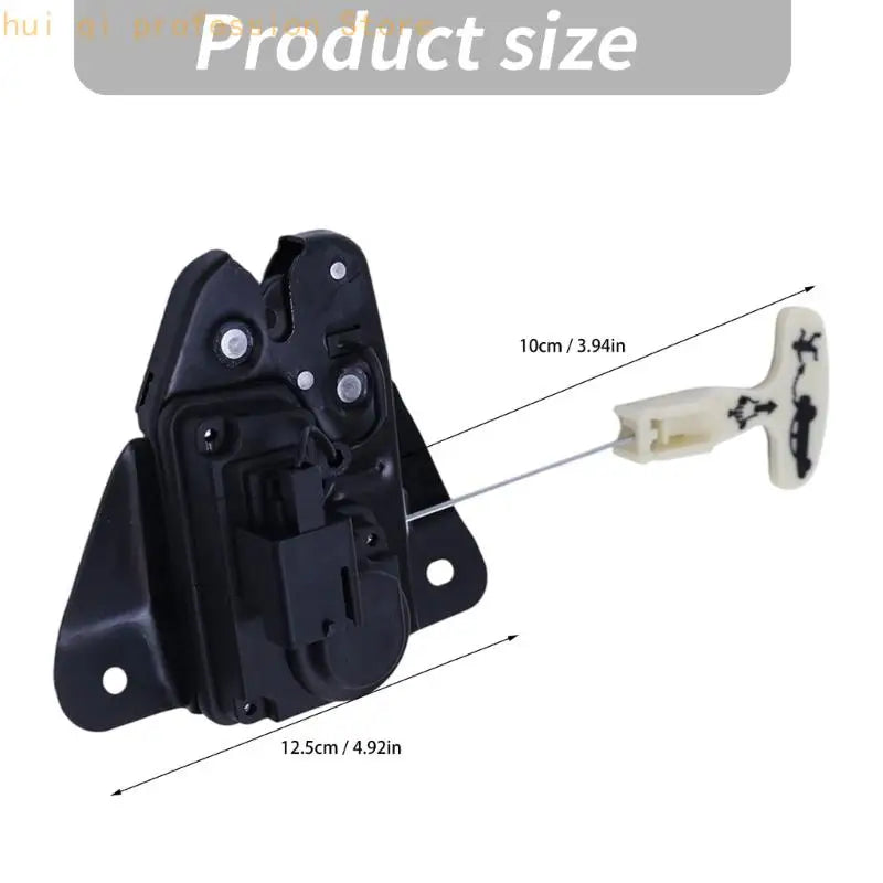 Trunk Lock Replacement with 2-Pin Electrical Connection, Integrated Mounting Bracket and Manual Cable Release Pull Handle, Part Quake