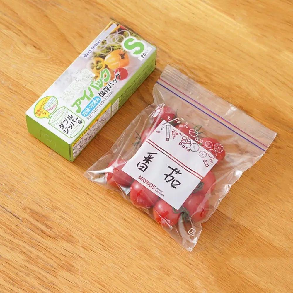 Sealed Bag Fresh-keeping Food Ziplock Bag Household Plastic Bag Thickened Refrigerator Storage and Freezing Packaging Bag Quake S - 10pcs