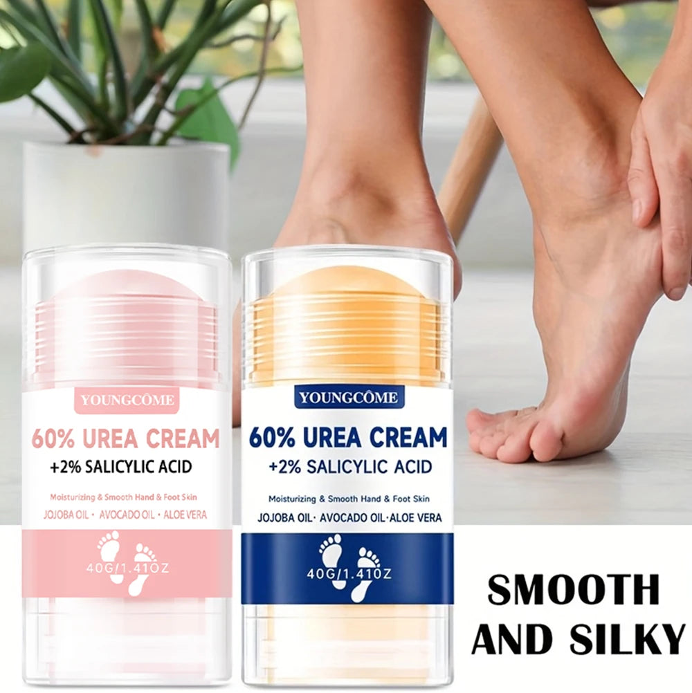2Pcs 60% Urea Foot Cream Deeply Moisturizes, Soothes And Rejuvenates Tired Feet For Ultimate Comfort, Suitable For All Skin Type Quake