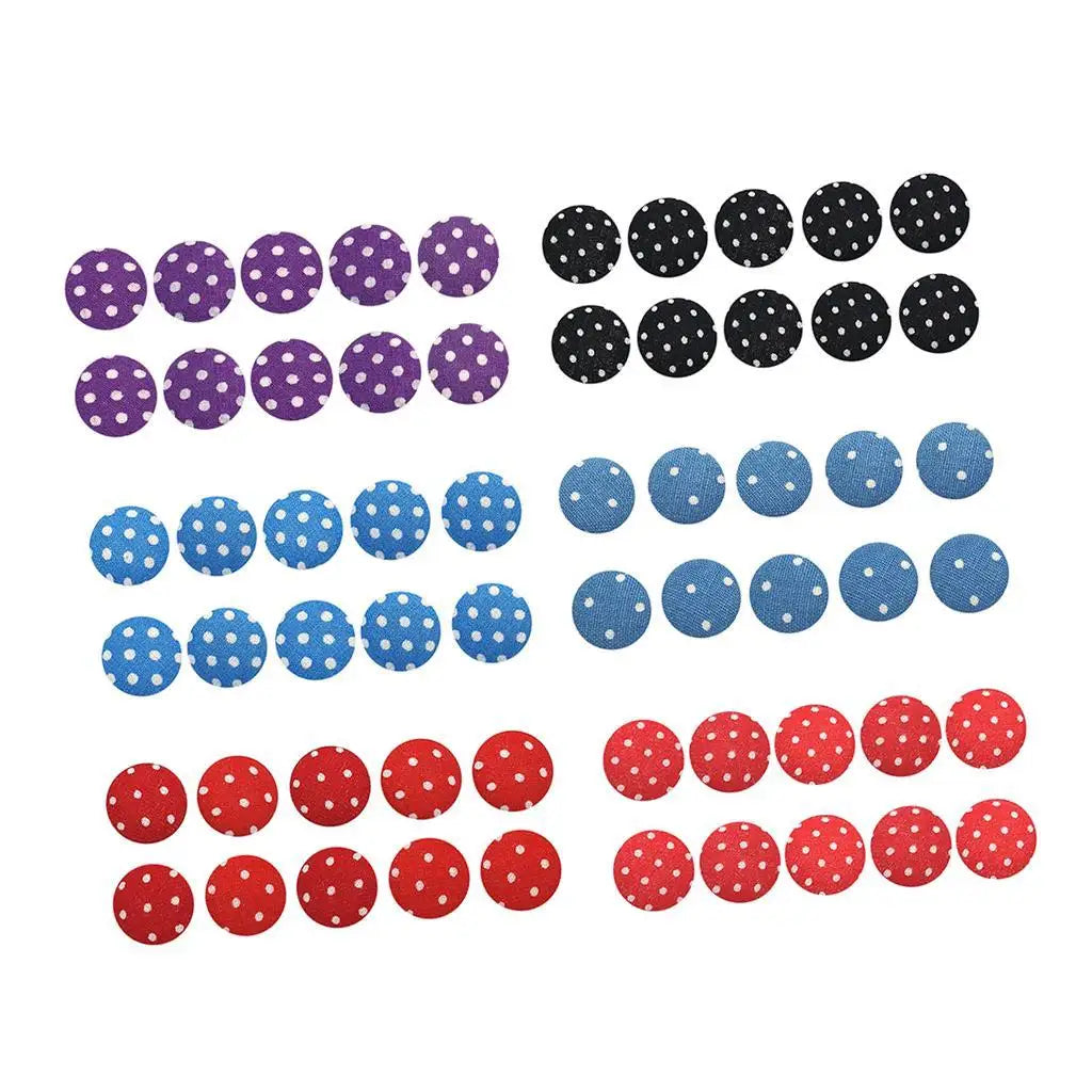 Fabric Covered Mushroom Sewing Buttons Cute Craft Supplies for Kids Crafts Holiday Decor Scrapbooking Knitting Quake