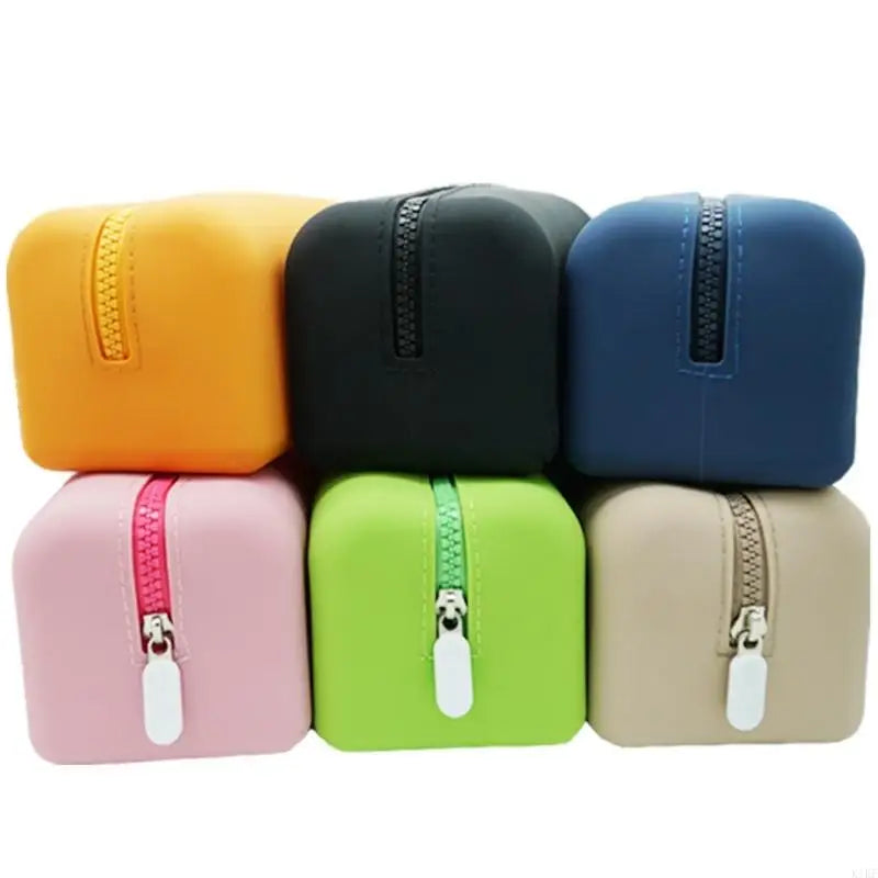 Multipurpose Zippers Pouches with Foldable Integrated Silicone Body for Makeup, Charging Cables, and Stationeries K1KF Quake