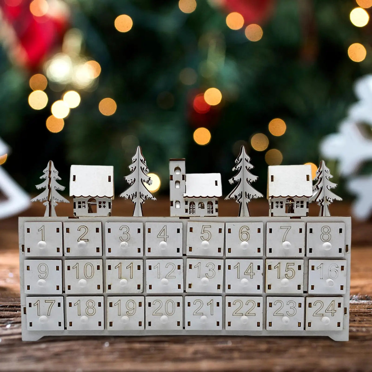 Lighted Advent Calendar Christmas Advent Calendar Ornament Christmas Decoration Quake
