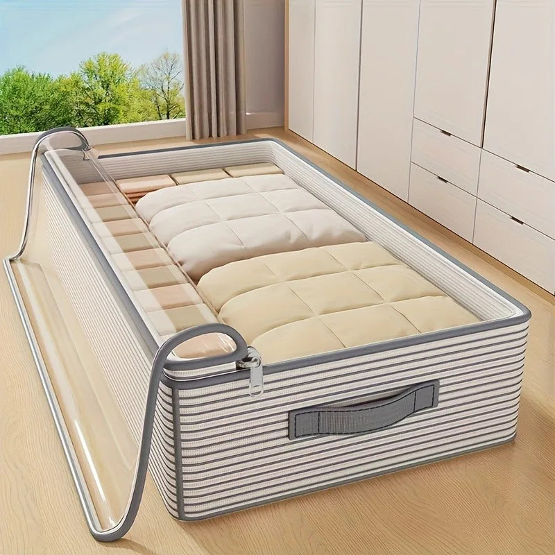 Multifunctional Bed Bottom Storage Bag Large Capacity Foldable Clothing Quilts Portable Storage Container Dust Cleaning Bedroom Quake