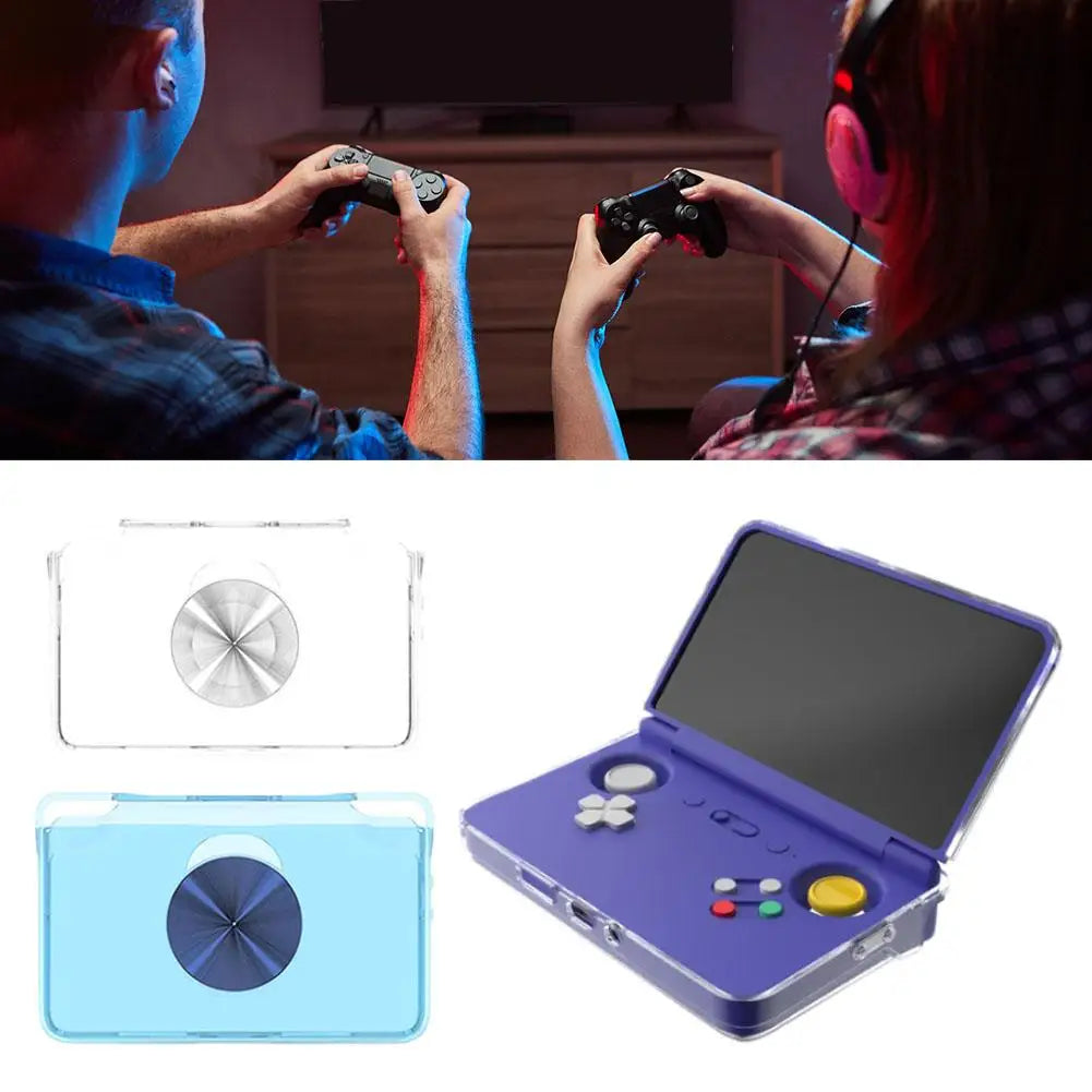 TPU Protective Case for Retroid Pocket Flip 2 Handheld Console 360 Degree Shockproof Cover Waterproof Washable Shell Skin Quake