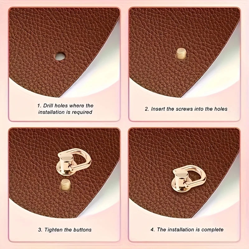 10pcs, Bag Modification Accessories, Hardware Accessories, Suitable for Bags and Phone Cases, with Screw Accessories Quake