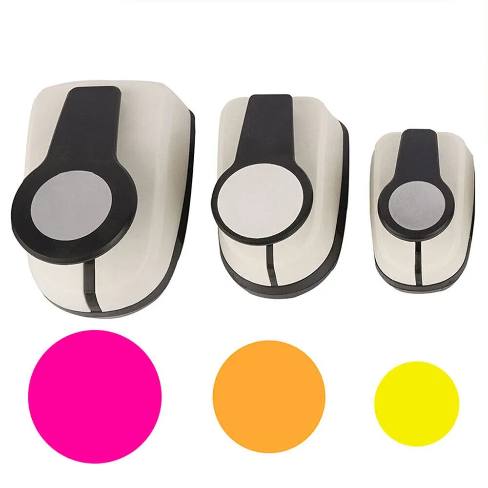New ABS+alloy Hole Puncher Multiple Sizes Labor-saving Design Circular Embosser Circular Hole Shape Punch Paper Quake