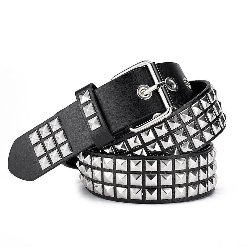 1Pcs Y2K Metal Belt For Men & Women Punk Hardware Jeans Belt Designer Belt Quake A1