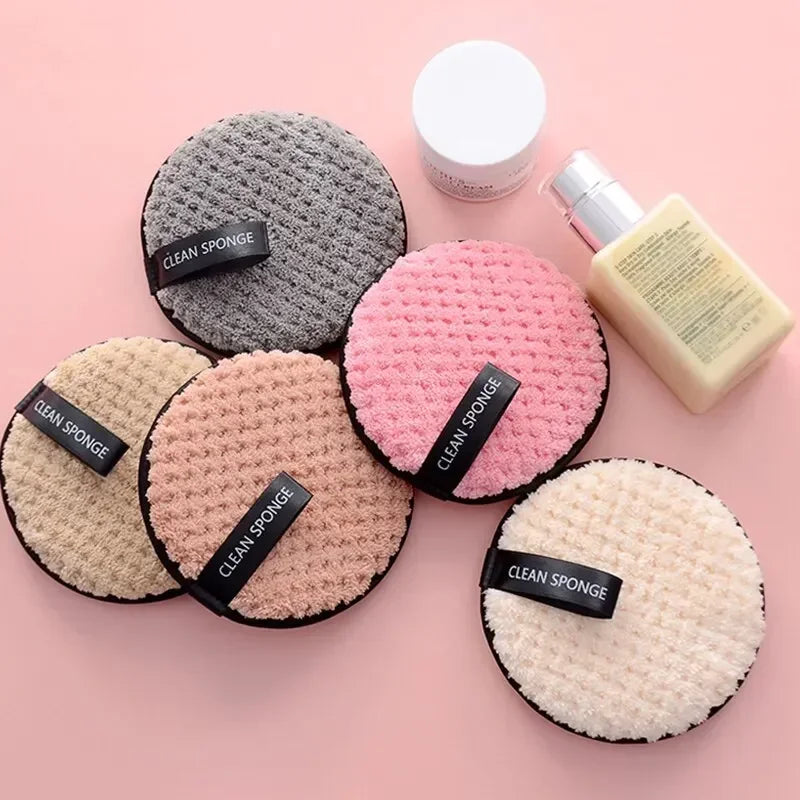 vvocci 4PCS Microfiber Makeup Remover Towel - Washable Reusable Face Cleaning Sponge for Skincare & Cosmetics Quake
