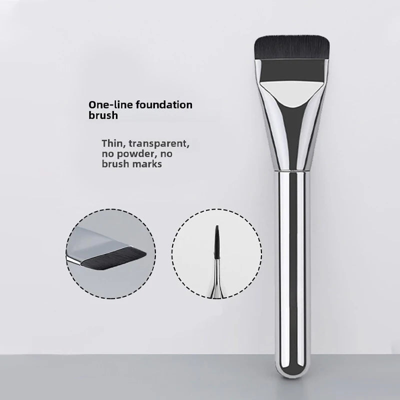 Beauty makeup tools one-word foundation brush do not eat powder flat head base makeup brush makeup brush Quake FOUNDATION BRUSH