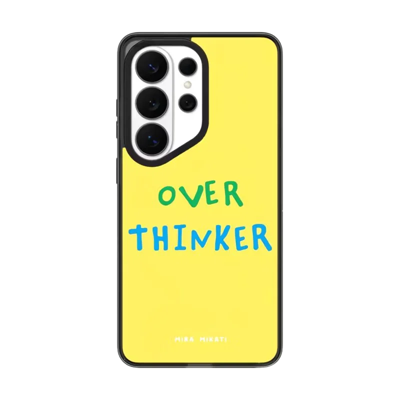 Over Thinker Rocket Pattern Acrylic Magnetic Case: Compatible with Samsung Galaxy S23 U S24U S25 S26 Ultra S25+ S26 Plus Shell Quake Acrylic (MagSafe) for Galaxy S24 Ultra