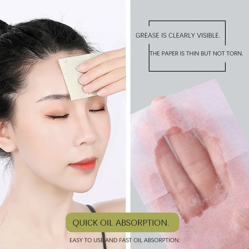 Facial Oil Blotting Absorbing Paper Matte Face Wipes Oil Control Oil-absorbing Face Cleaning Beauty Makeup Tools Accessories Quake