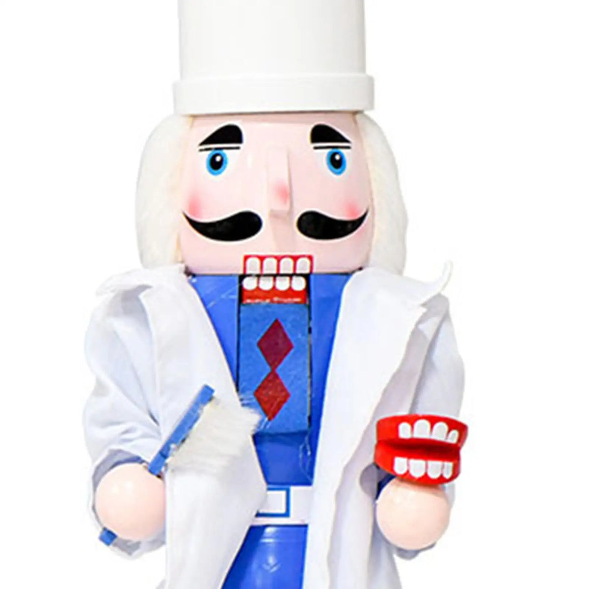 Christmas Nutcracker Decoration Wooden Nutcracker Figurine Decorative Desktop Ornament Home Decor for Party Favors Festival Quake