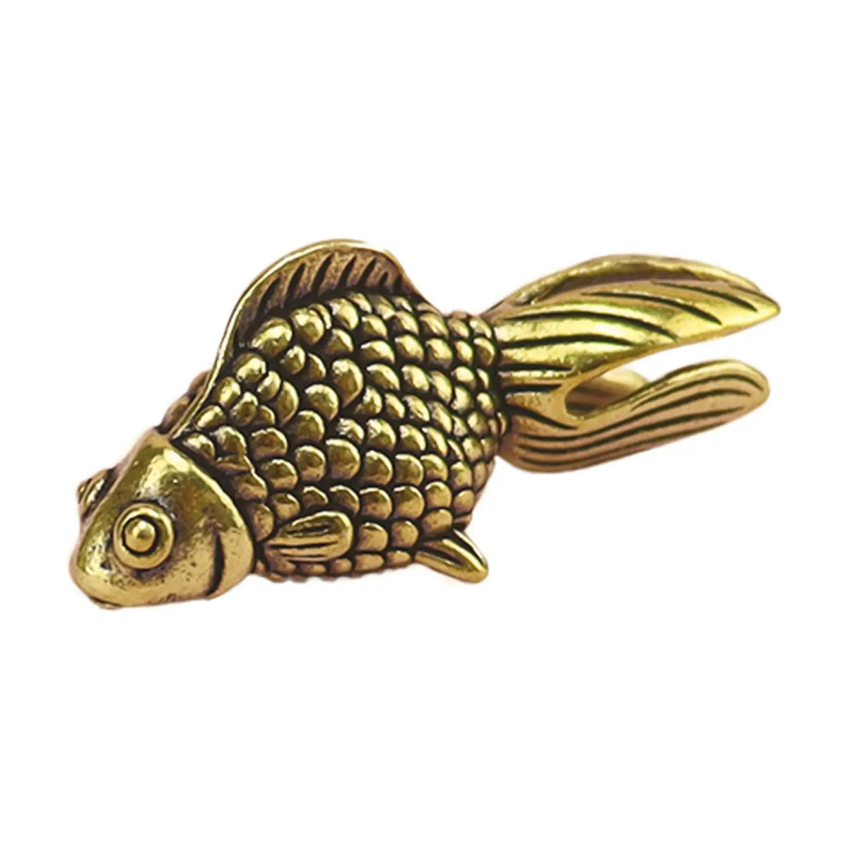 Goldfish Statue Collectable Antique Ornament for Office Bedroom Tabletop Quake