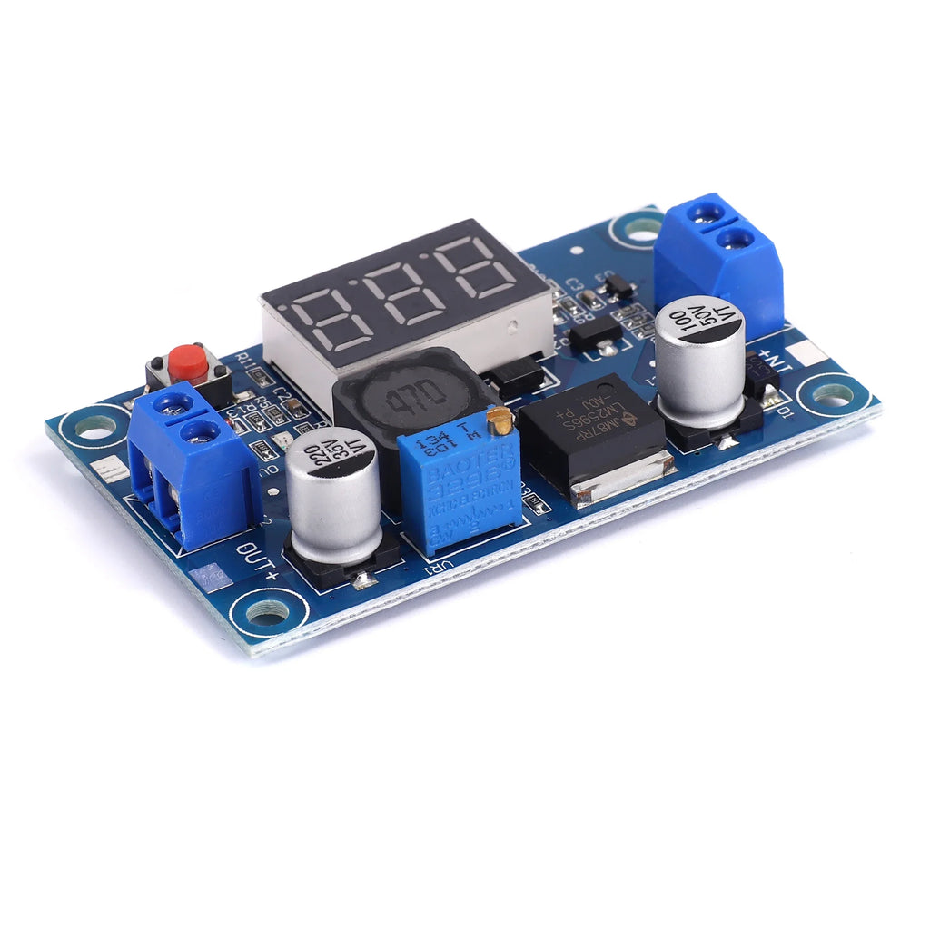 LM2596 DC DC Step Down Converter Voltage Regulator LED Display Voltmeter 4.0~40 to 1.3-37V Buck Adapter Adjustable Power Supply Quake
