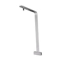 Height Adjustable Fish Tank Light Rack Sleek Aluminum Aquarium Lighting Holder for Planted and Reef Tanks Quake Silver 100V-240V US Plug