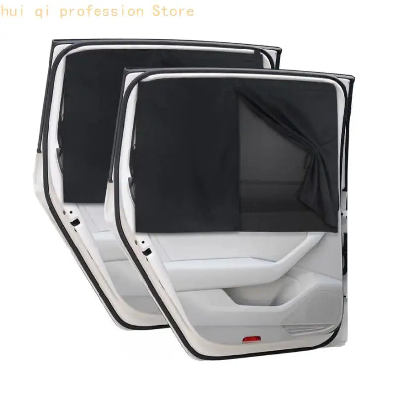 2Pcs Double Layer Car Sunshades With Attachment Blocks Harmful Sunlight Sun Shade Blocker H8WE Quake