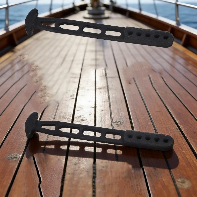 Telescopic Boat Ladder Strap Boarding Fixed Lock Belt, Black Rubber Hold Down H8WE Quake 1 piece CN