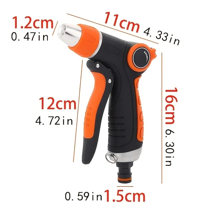 Hose Water Spray Gun Adjustable Car Wash Gun Garden Spray Portable High Pressure Gun Sprinkler Nozzle Garden Water Jet Quake