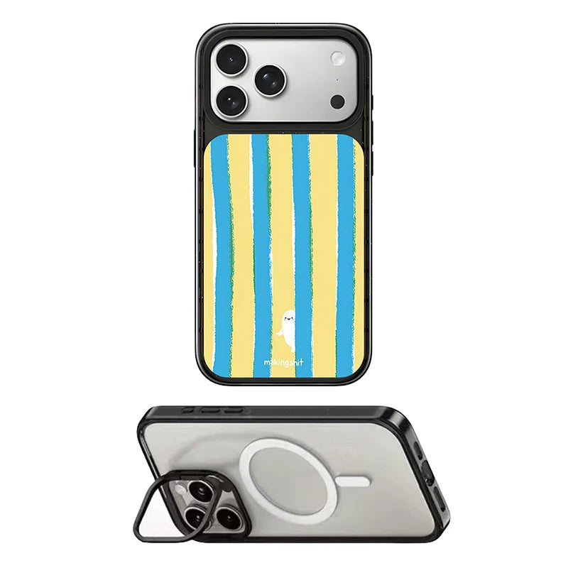 6092071 Impact Case - Mirror / Glaze Magnetic Cover: Compatible with IPhone 18 17 Pro Max 18Pro Quake stand (MagSafe) for iPhone 18 Pro