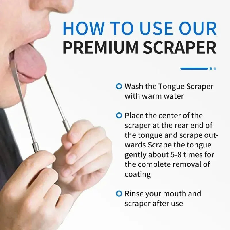 Toothbrush Oral Hygiene Care Tools Tongue Scraper U-shaped 4 Colors Stainless Steel Metal Fresh Breath Cleaning Coated Tongue Quake