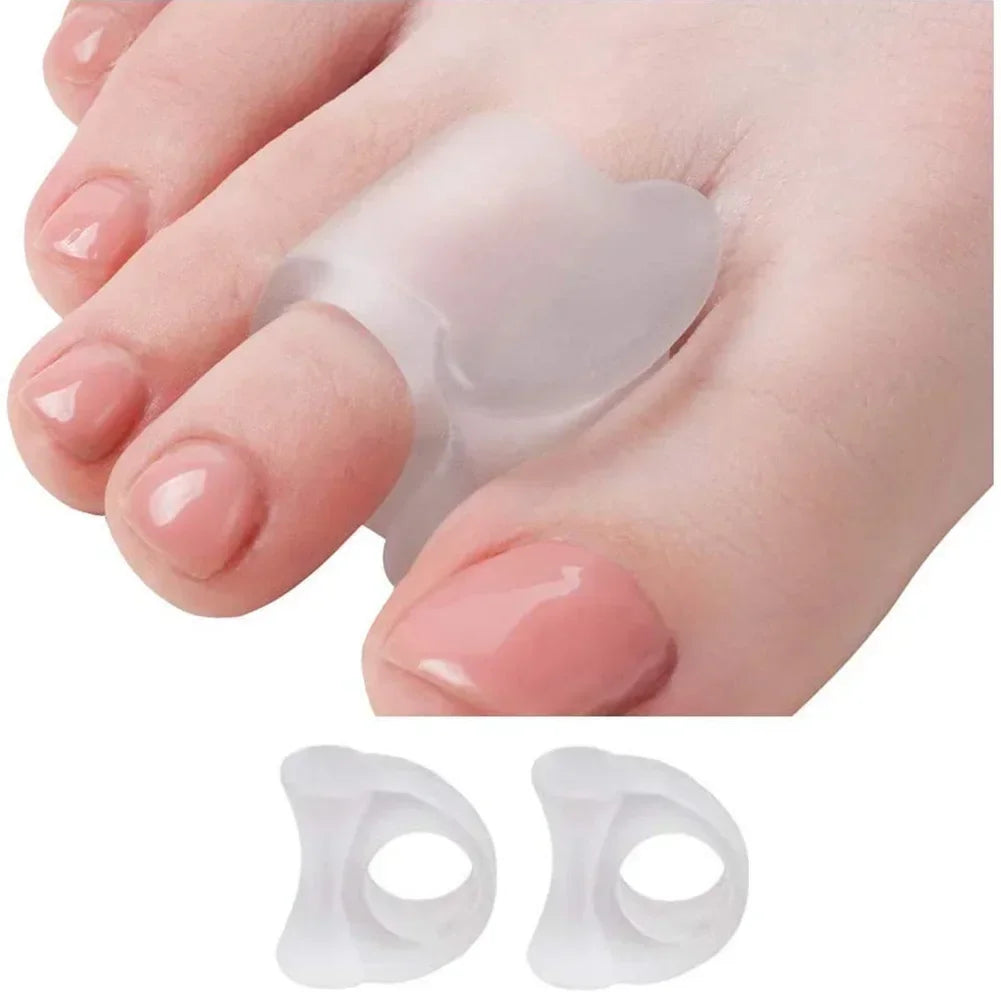1 Pair Toe Separator Correction Pad Foot Care Tool Toe Separators Toe Silicone Bunion Guard Foot Care Orthopedic Finger Quake