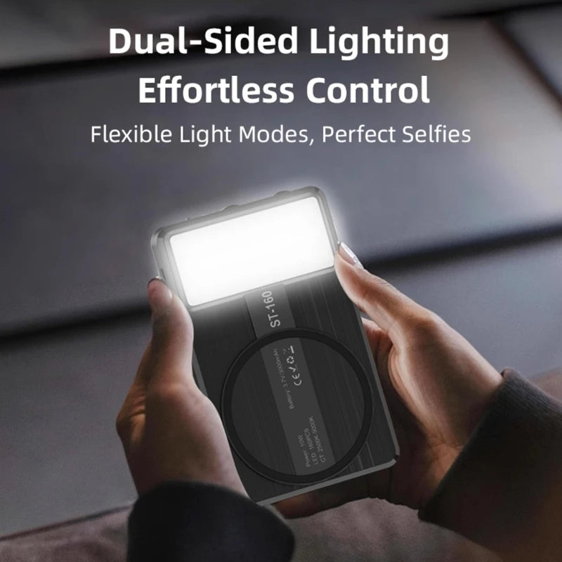 Multiple Corner Phone Camera Light 1/4" Screw Mount 180° Turn Modifiable Light For Content Creation K1KF Quake