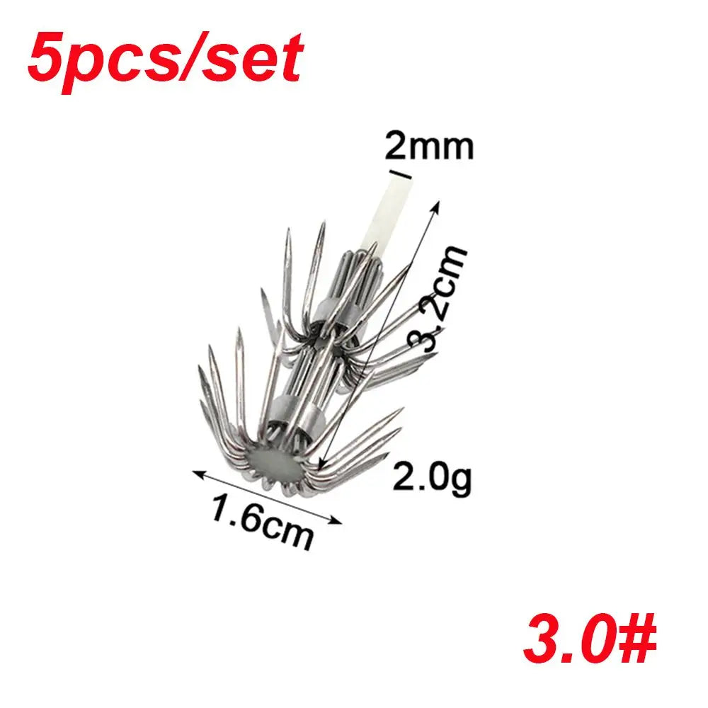 3.0# 3.5# 4.0# Jigs Luminous Wood Shrimp Lures Fishing Tackle Glow in Dark Umbrella hook Octopus Squid Lure Hooks Plastic Baits Quake 3.0