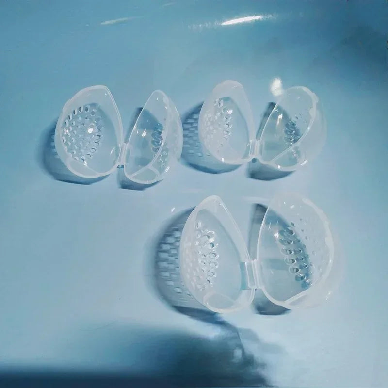 Makeup Blender Holder Stand Drying Box Empty Makeup Sponge Storage Box Plastic Egg Shaped Cosmetic Puff Organizer Rack Portable Quake