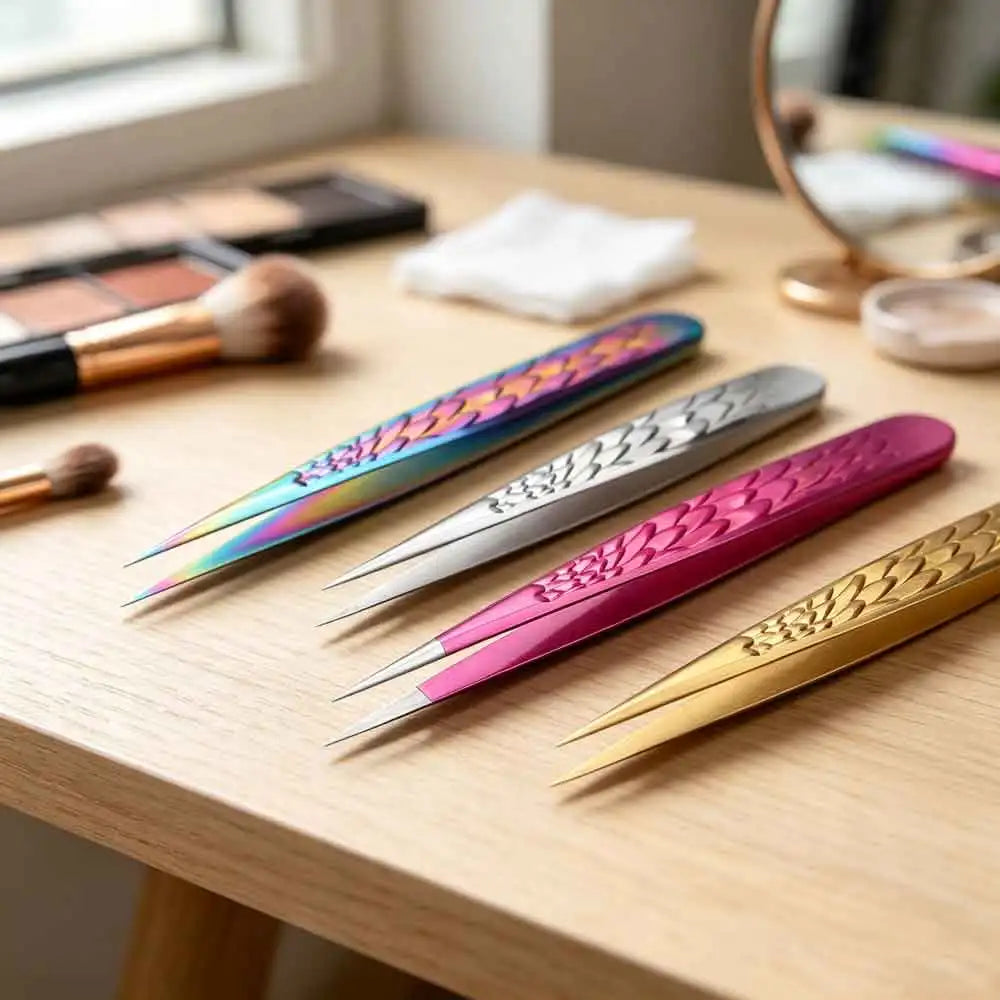 1pc Straight Pointed Tweezers Isolating Tweezers Eyelash Extensions Tip Tweezers Lash Tweezers Pointed Blackhead Remover Quake