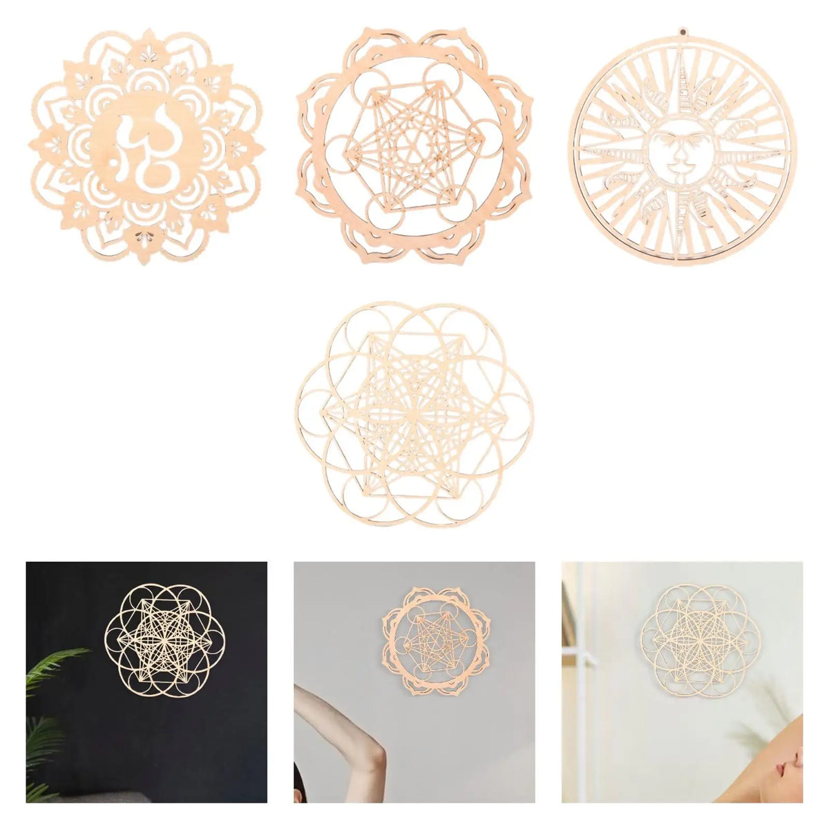 Geometry Wall Art Ornament Home Decor Wall Hanging Decoration Wall Sculpture for Bedroom Kitchen Farmhouse Housewarming Gift Quake