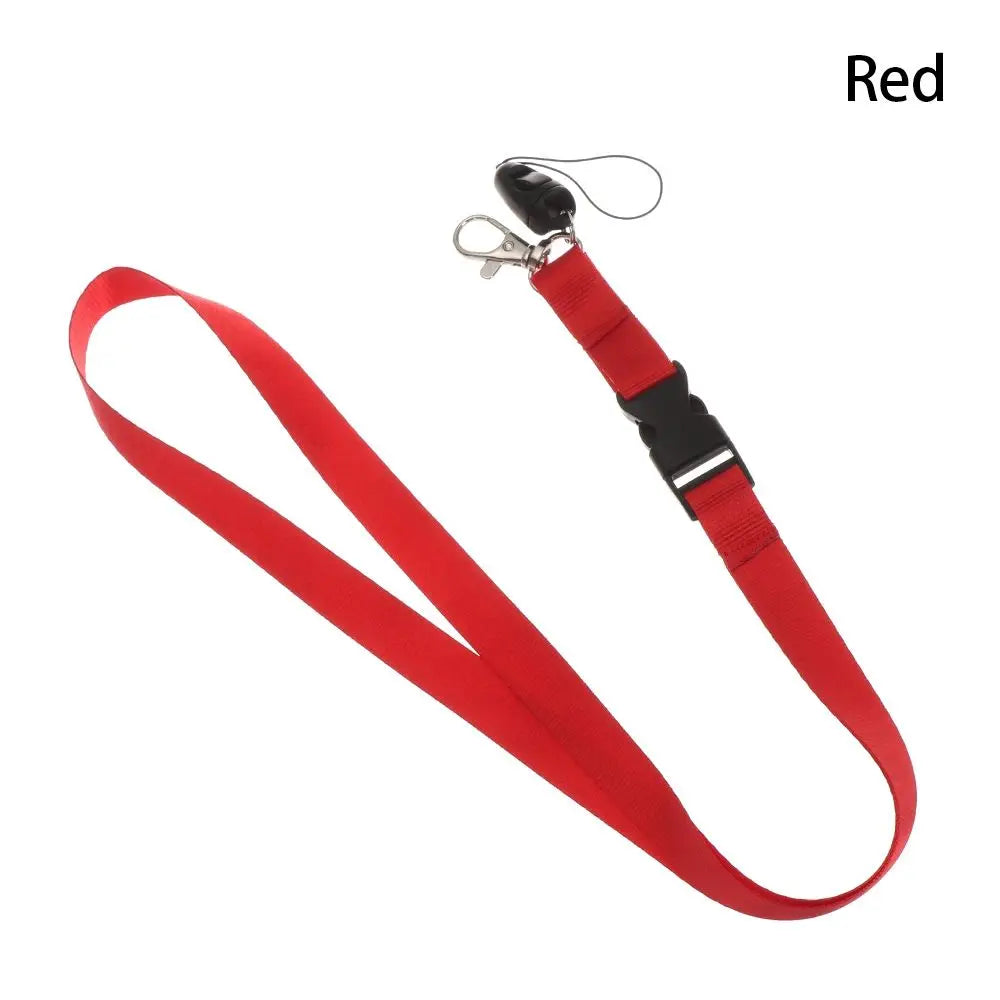 Cute ID Card Rope Fashion Mobile Phone Lanyard Mobile Phone Straps Neck Strap Keys Gym Holder Quake Red