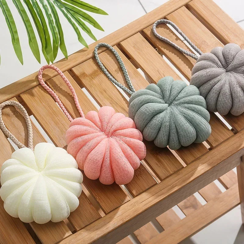 Bath Bubble Ball Exfoliating Scrubber Soft Shower Mesh Foaming Sponge Body Skin Cleaner Cleaning Tools Bathroom Accessories Quake