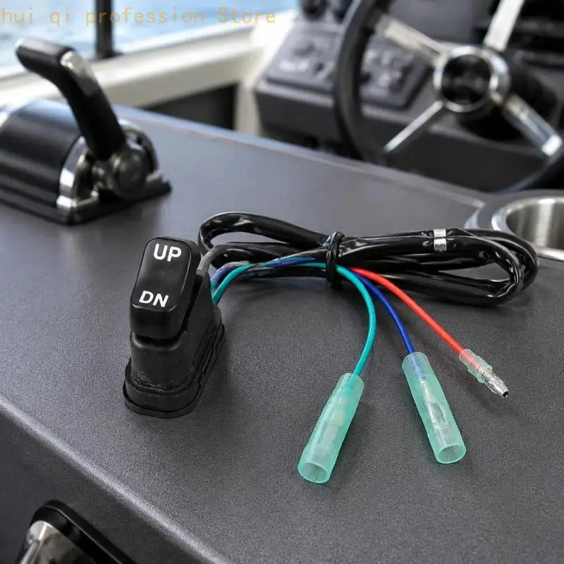Corded Power Tilts Trim Switches 18286A43 Replacements for Remote Control Box, Marine Tilts Assembly for 25–400HP Motor Quake