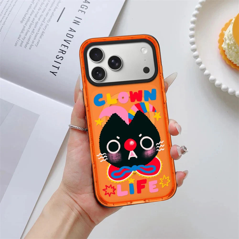 609084 Orange Border Magnetic Phone Case Cover for IPhone 13 14 15 16 17 18 Pro Max Case Quake