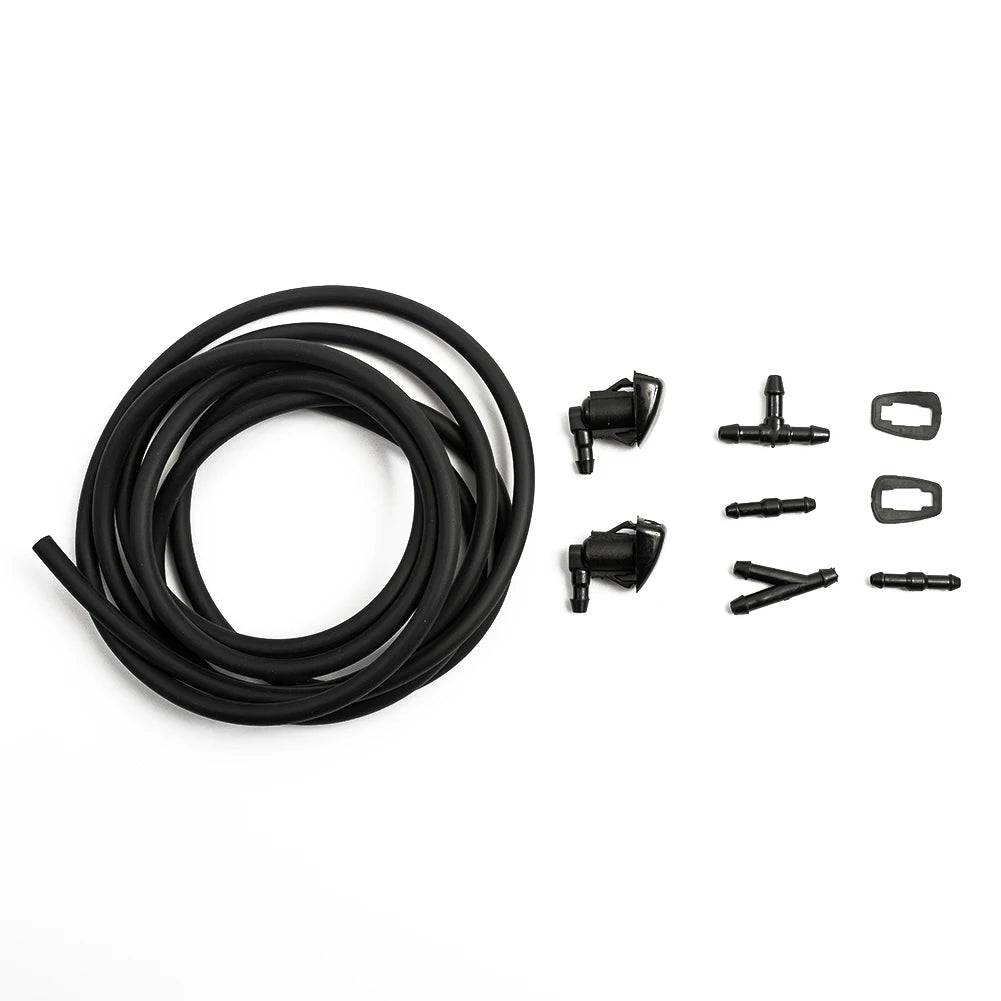 Car Windshield Washer Wiper Water Spray Nozzles Jet Rubber Gaskets Hose Connectors For Toyota Sienna XL20 2003-2009 Quake