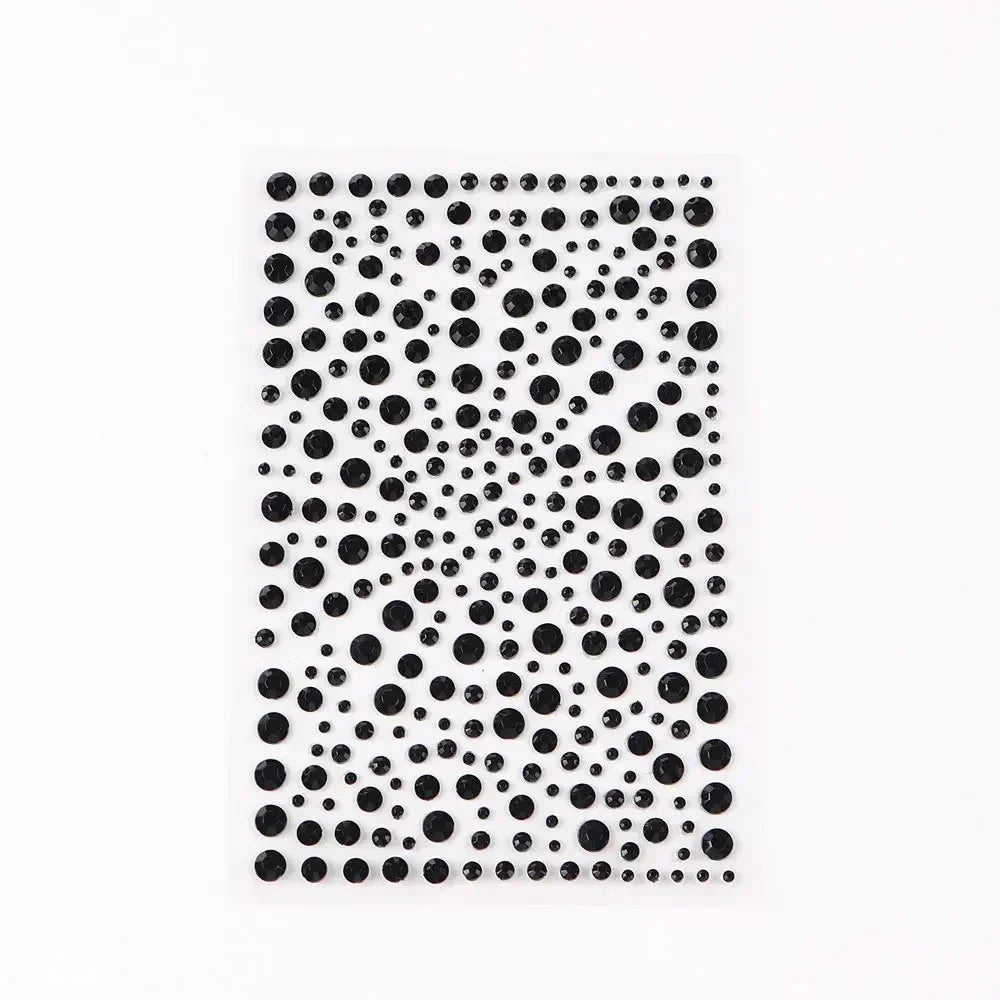 Rhinestone Face Stickers – Crystal Diamond DIY Party Makeup
