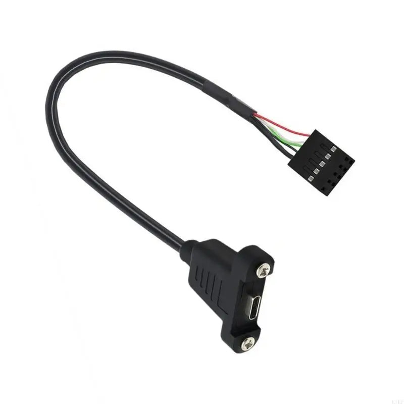 Type C Front Port Header Cable, 20CM Female Port to 9-Pin USB Header for Internal Front Port Conversion Wire K1KF Quake