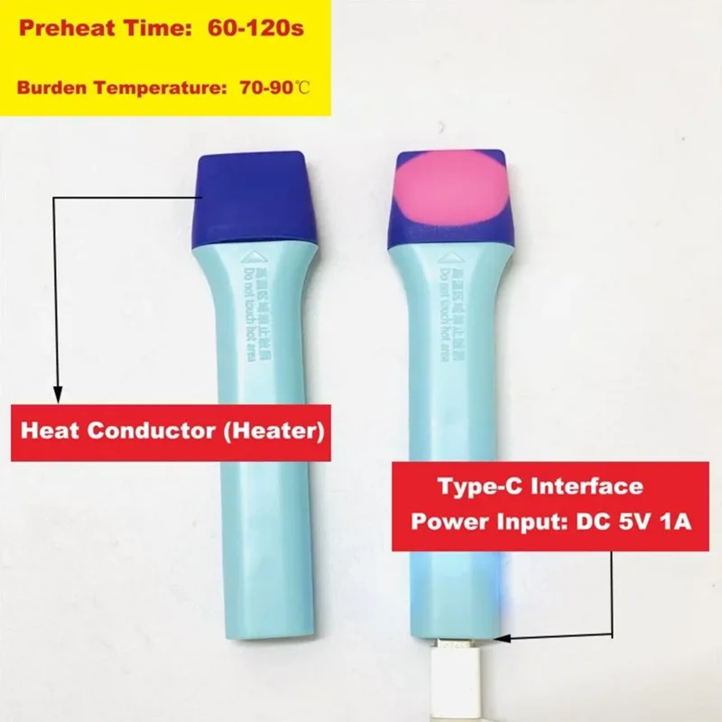 Thermostatic Film Heating Pen Hydrogel Curing Tool for Mobile Phone Skins Back Cover Edge Softening DIY Home Shop Screen Kit Use Quake