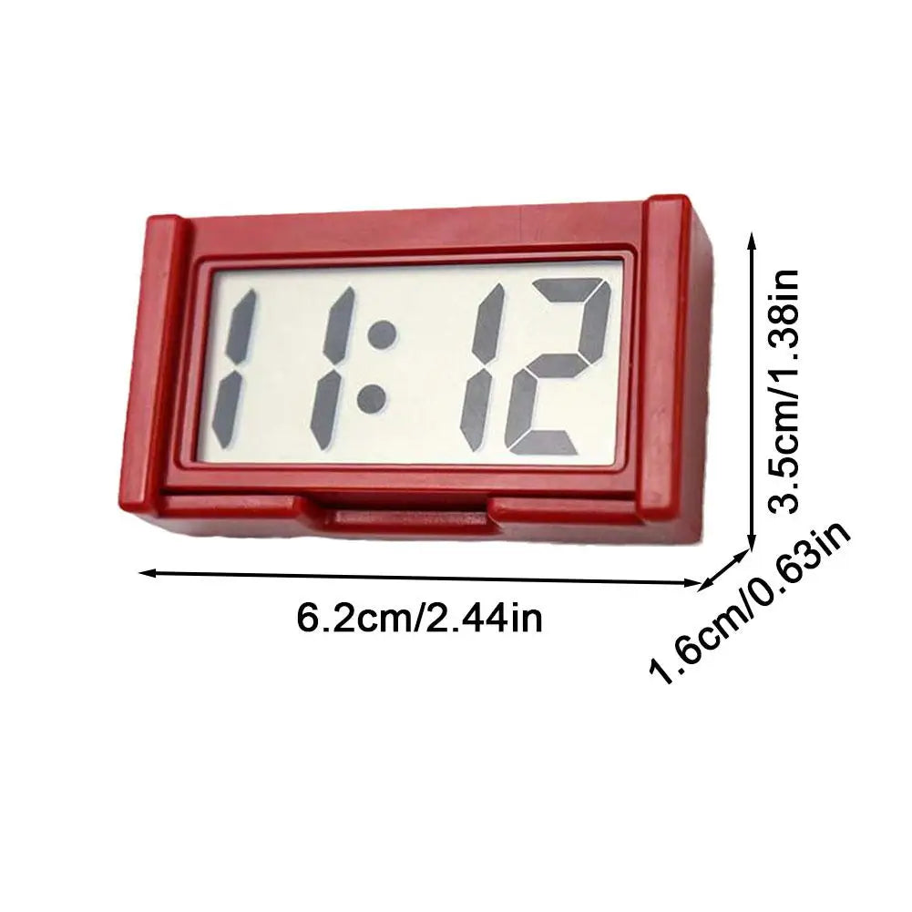 Digital Car Clock Small Car Dashboard Clock Self Adhesive Stick Mini Digital Clock Car Accessories For Vehicles Accessories Quake