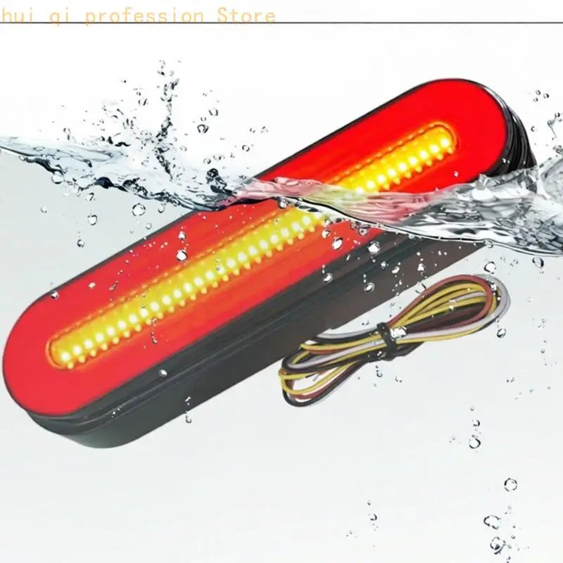 Cable Trailer Tail Light Bar With Yellow Turn 2 Pack H8WE Quake