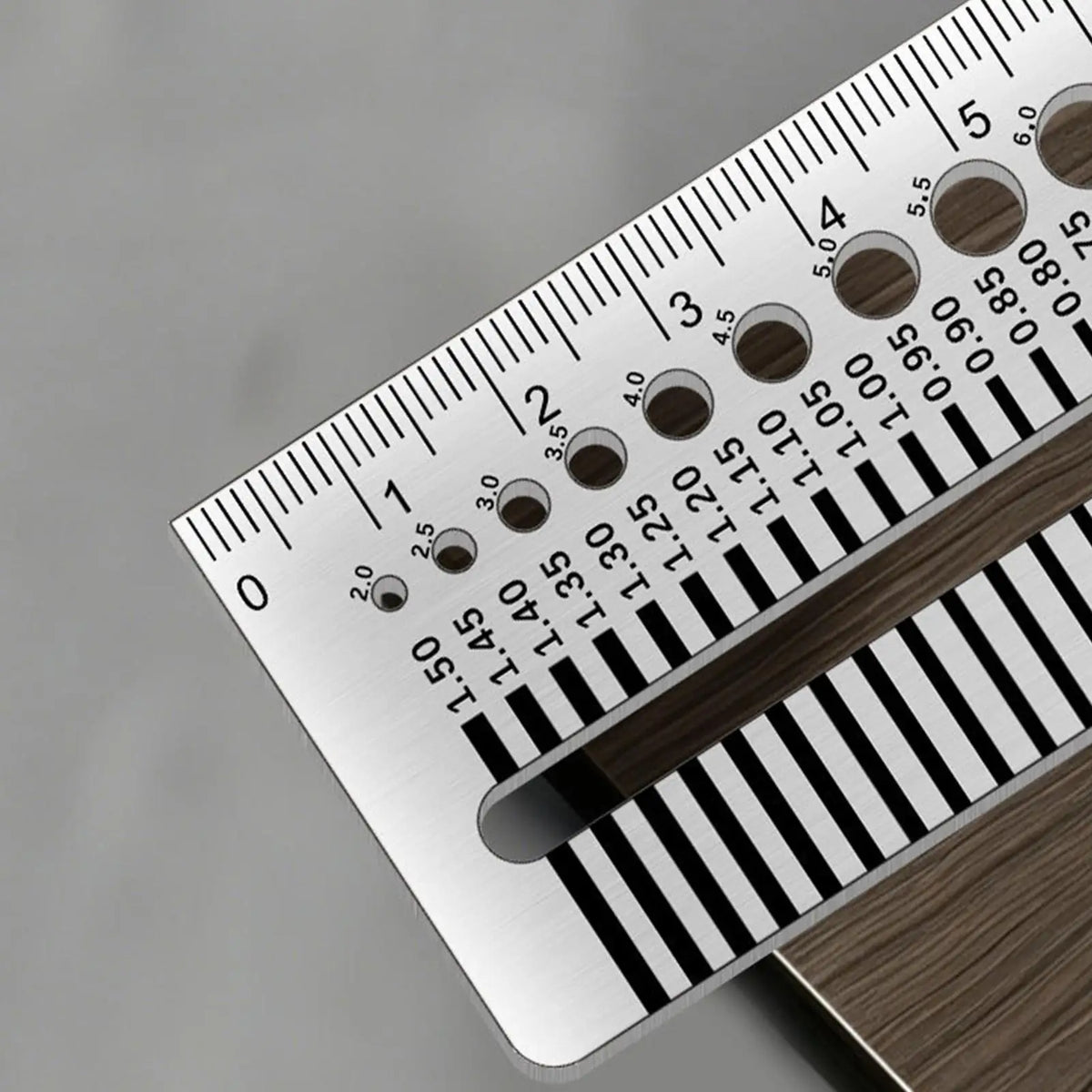 Crack Width Gauge Precisize Stainless Steel Gap Ruler Crack Gauge Gap Measurement for Hardware Installation Concrete Wall Quake