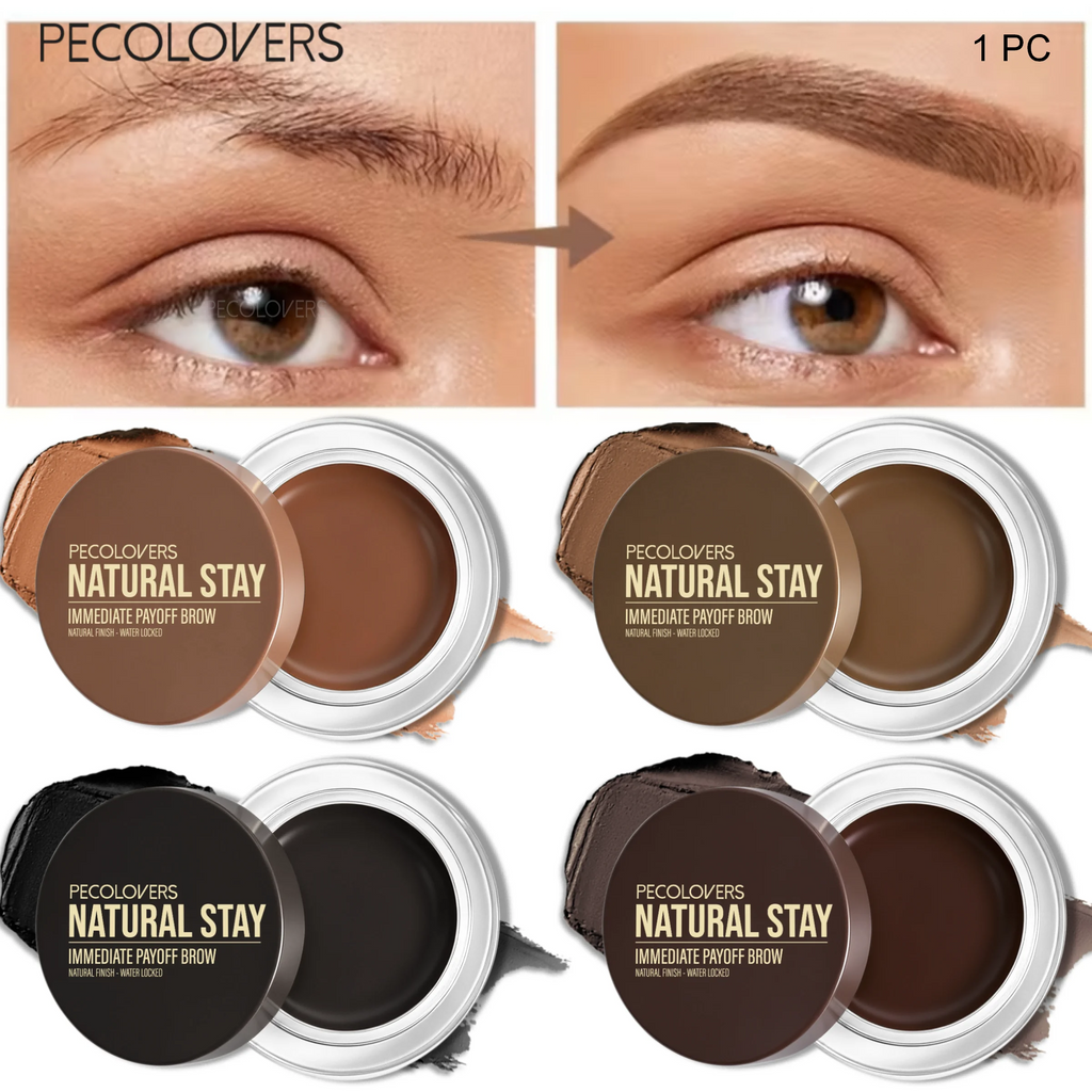 1Pc Creamy Solid Brow Styling Wax Natural Fluffy Brow Gel Smudge Proof Long Lasting Hold Buildable Tint Eyebrow Makeup for Daily Quake