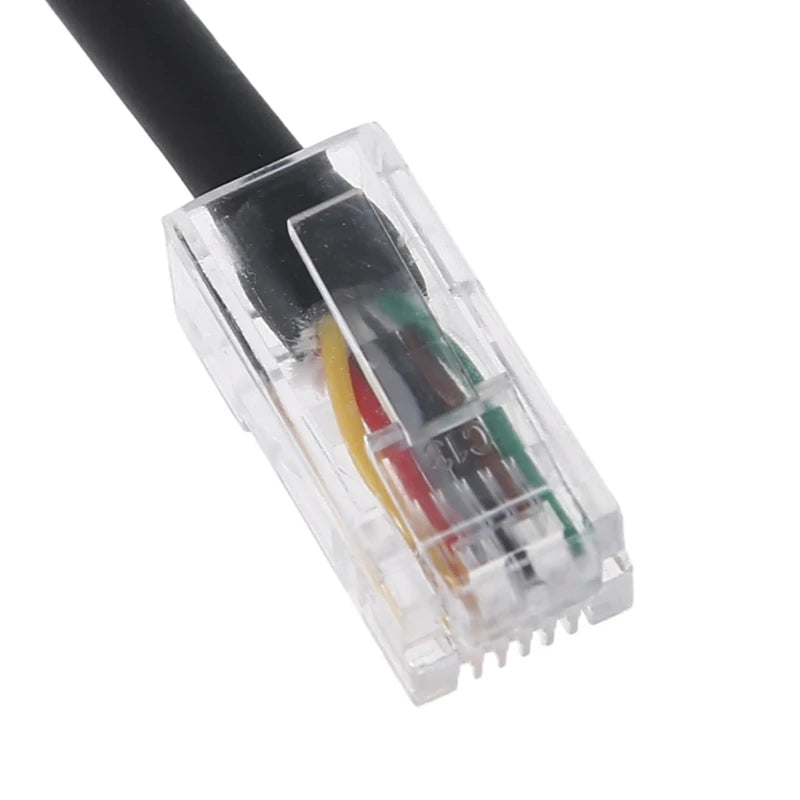 70cm Replacement Microphones Mic Cable Cord Wire for Yaesu for MH 36B6JS FT-8900R MH-48A6J MH-42B6J FT-1500 Black K1KF Quake