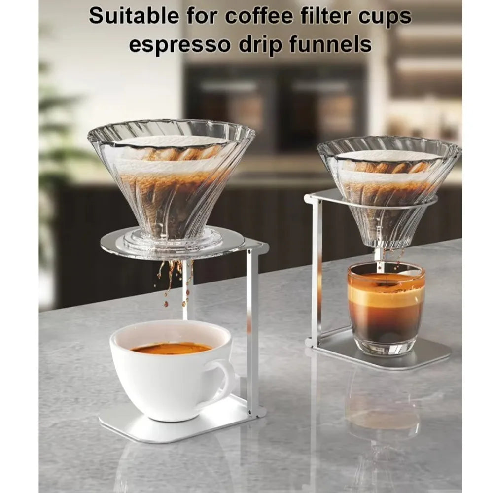 Hot Foldable Coffee Machine Stand Portable Aluminum Alloy Drip Filter Holder Sturdy Durable Espresso Machine Accessories Quake