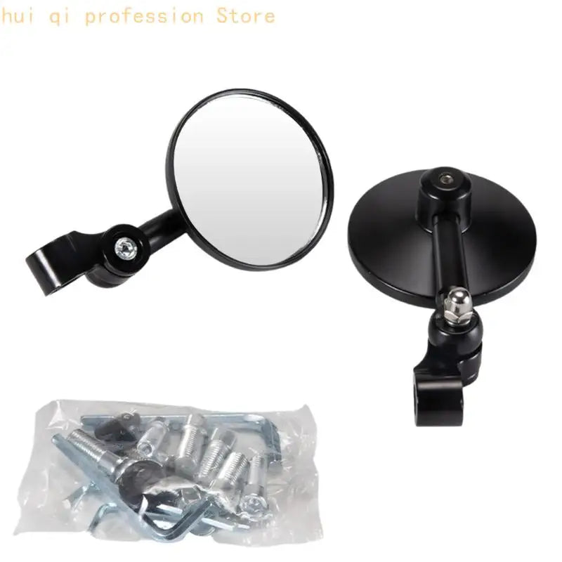 Retro Foldable Motorcycle Handlebar Mirror Aluminum Rear View Mirror H8WE Quake Type B CN