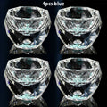 50ml Diamond Cut Crystal Shot Glass Set Shaojiu Cup Luxury Whiskey Tasting Cup Lead-Free Glass Tumbler For Liquor Tequila Vodka Quake 4pcs blue 50ml