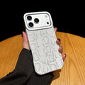 Fashion Snake Pattern Phone Case Compatible with MagSafe for iPhone 16/17 pro Max Wireless Charging Protective Cover Quake White iPhone17 Pro