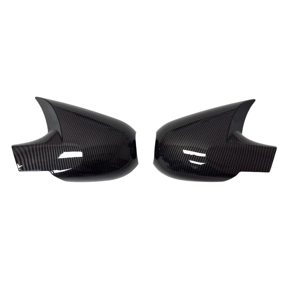 For Renault Clio Campus 2005-2012 Car Sticker Rearview Side Mirror Cover Wing Cap Exterior Door Rear View Case Trim Carbon Fiber Quake Carbon Look