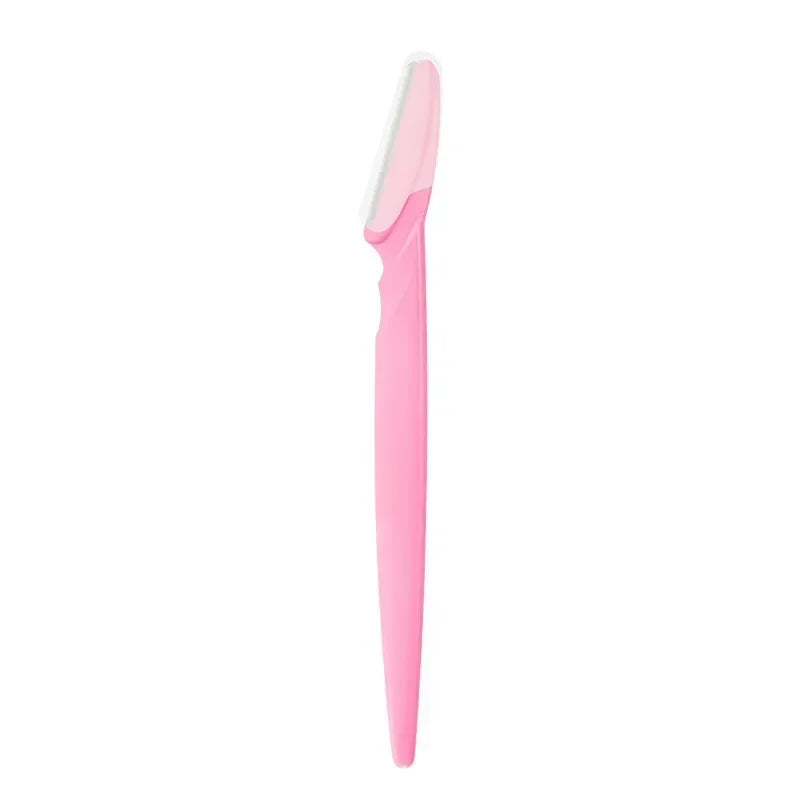 vvocci Women's Eyebrow Trimmer Scissors with Built-in Comb – Stainless Steel Precision Grooming Scissor for Beauty & Makeup Quake M27 Pink-1Pcs 1